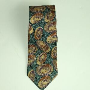 Lands' End Men's Multi-Colored Silk Tie USA Very Nice‎